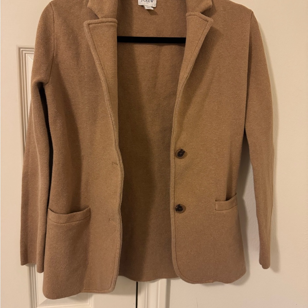 J. Crew Camel Brown Wool Blend Blazer